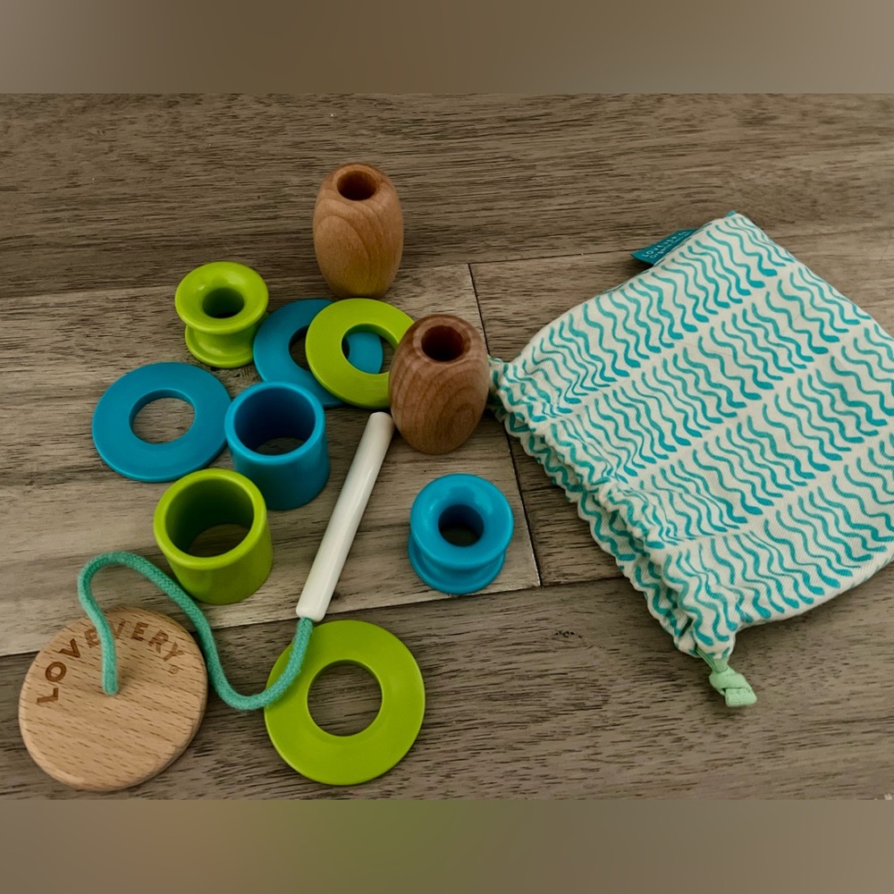 Lovevery threadable bead set toy